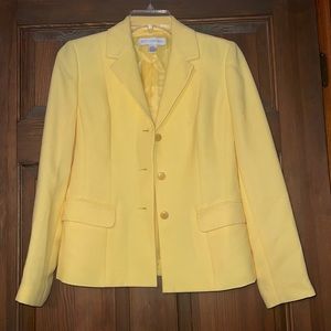 Petite Sophisticate yellow blazer size 0